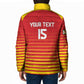 Custom Zimbabwe Cricket Padded Jacket Go Chevrons Go