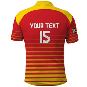 Custom Zimbabwe Cricket Polo Shirt Come On Chevrons - African Pride