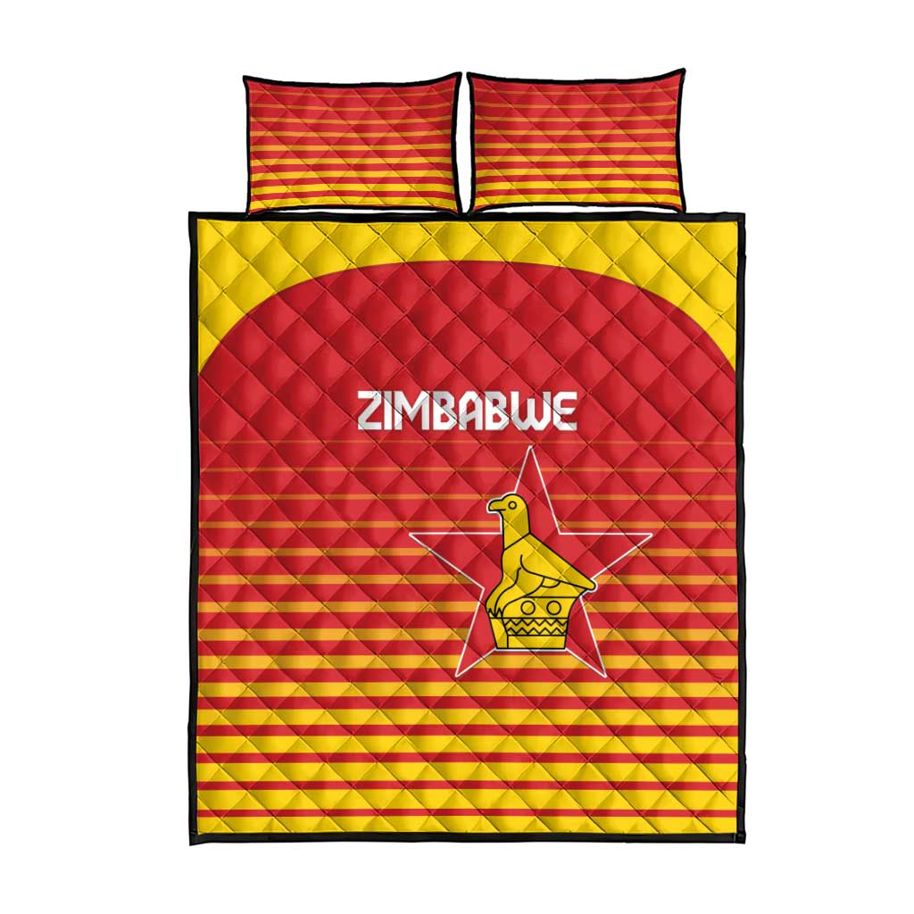 Zimbabwe Cricket Quilt Bed Set Come On Chevrons - African Pride
