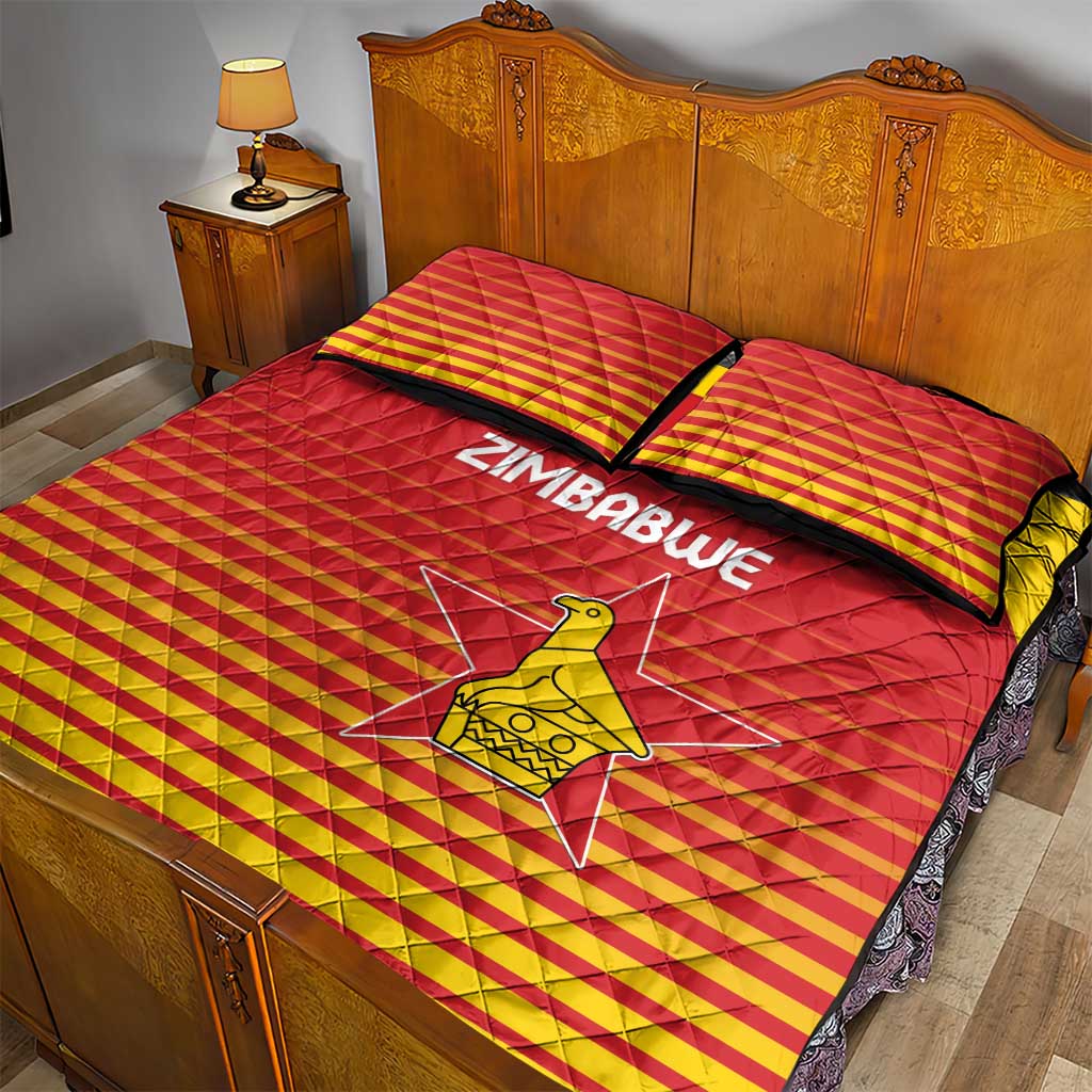 Zimbabwe Cricket Quilt Bed Set Come On Chevrons - African Pride