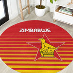 Zimbabwe Cricket Round Carpet Come On Chevrons - African Pride