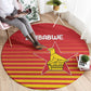 Zimbabwe Cricket Round Carpet Come On Chevrons - African Pride