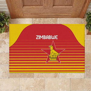 Zimbabwe Cricket Rubber Doormat Come On Chevrons - African Pride