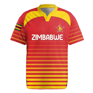 Custom Zimbabwe Cricket Rugby Jersey Come On Chevrons - African Pride