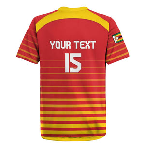 Custom Zimbabwe Cricket Rugby Jersey Come On Chevrons - African Pride