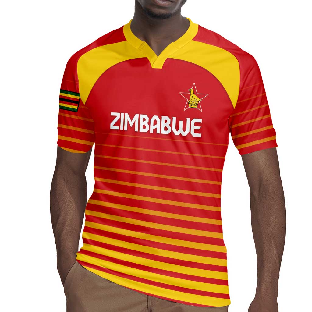 Custom Zimbabwe Cricket Rugby Jersey Come On Chevrons - African Pride