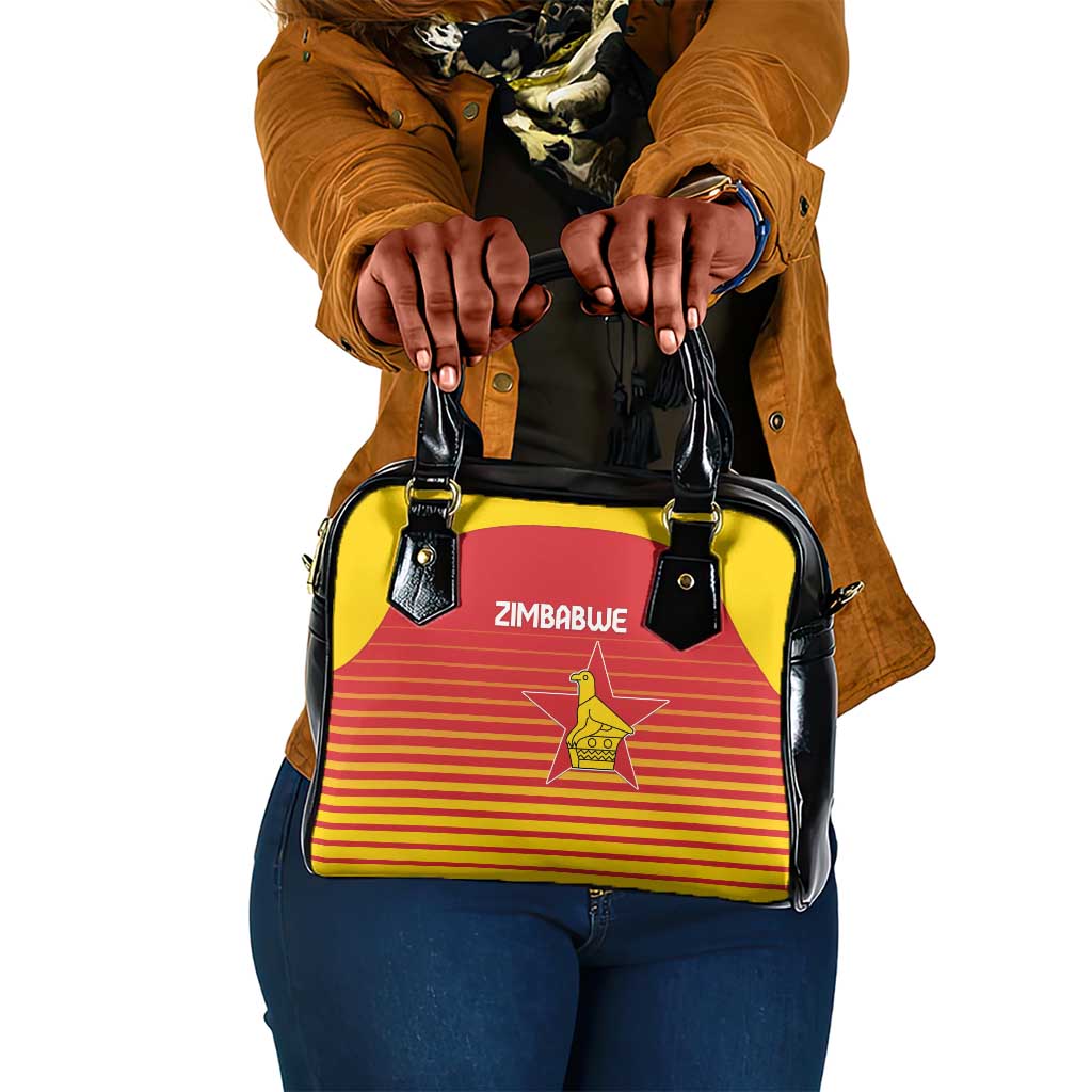 Zimbabwe Cricket Shoulder Handbag Come On Chevrons - African Pride