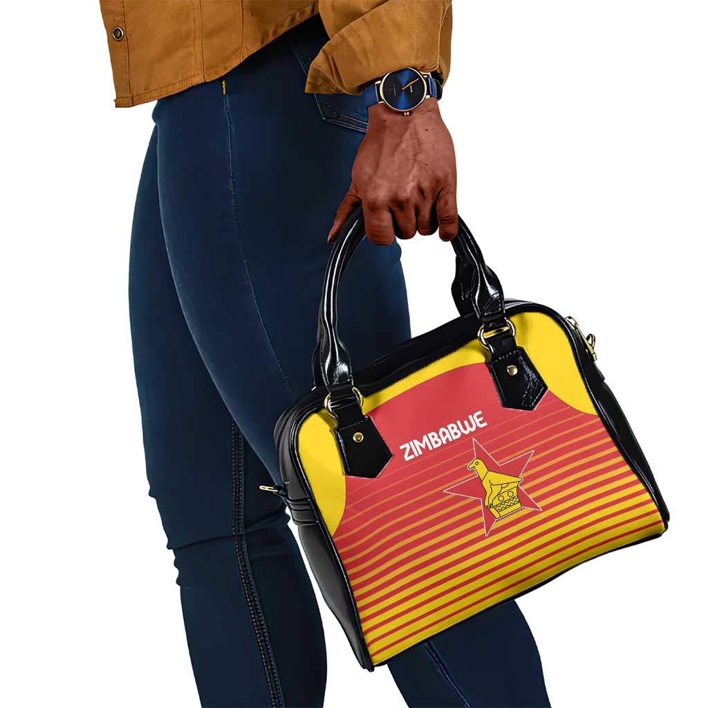 Zimbabwe Cricket Shoulder Handbag Come On Chevrons - African Pride