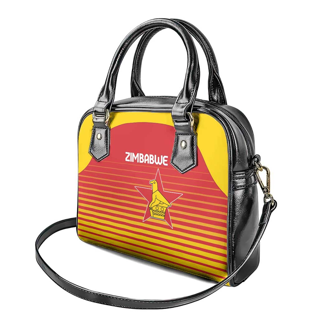 Zimbabwe Cricket Shoulder Handbag Come On Chevrons - African Pride