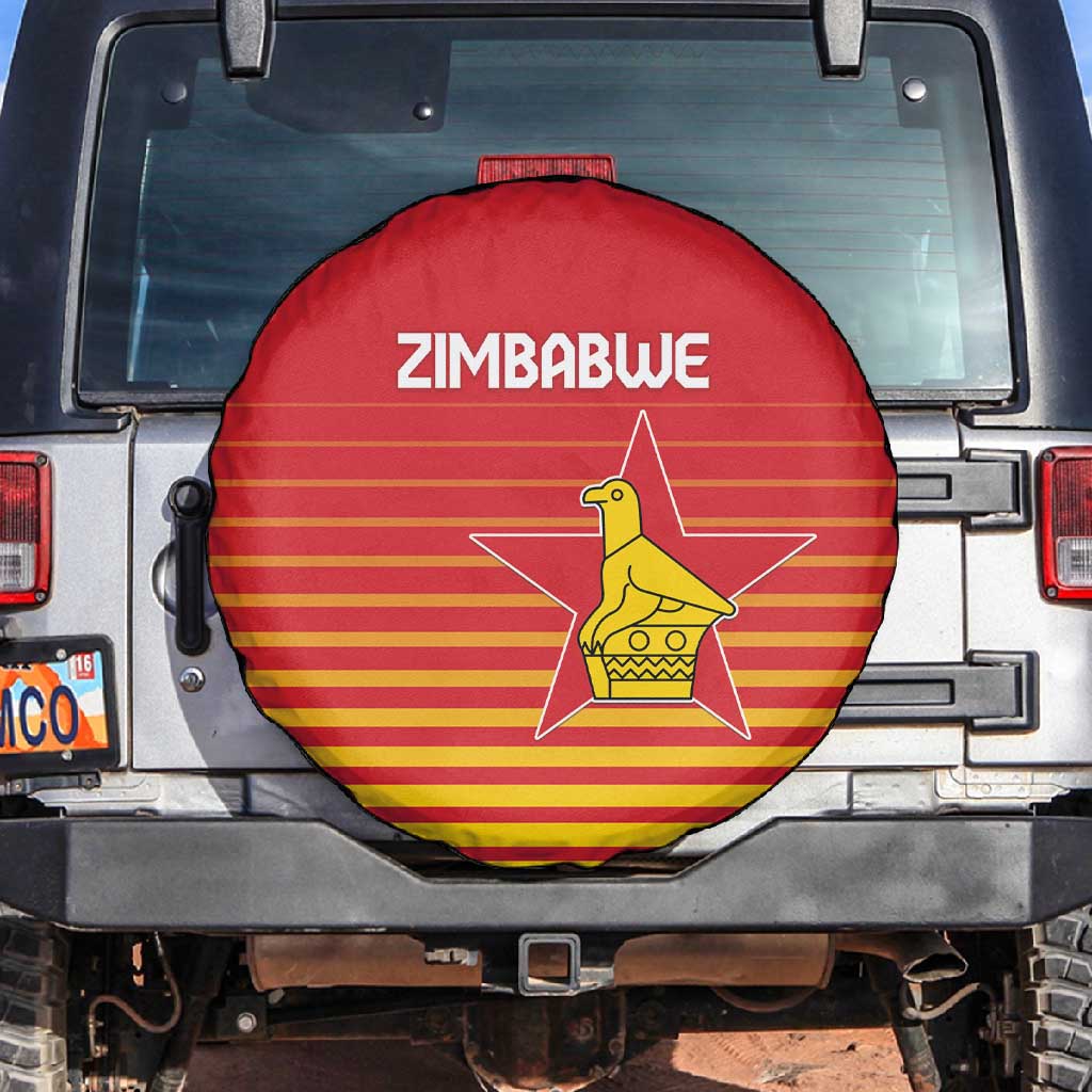Zimbabwe Cricket Spare Tire Cover Come On Chevrons - African Pride