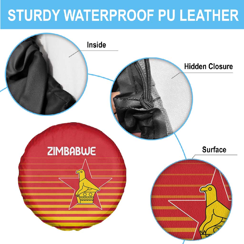 Zimbabwe Cricket Spare Tire Cover Come On Chevrons - African Pride