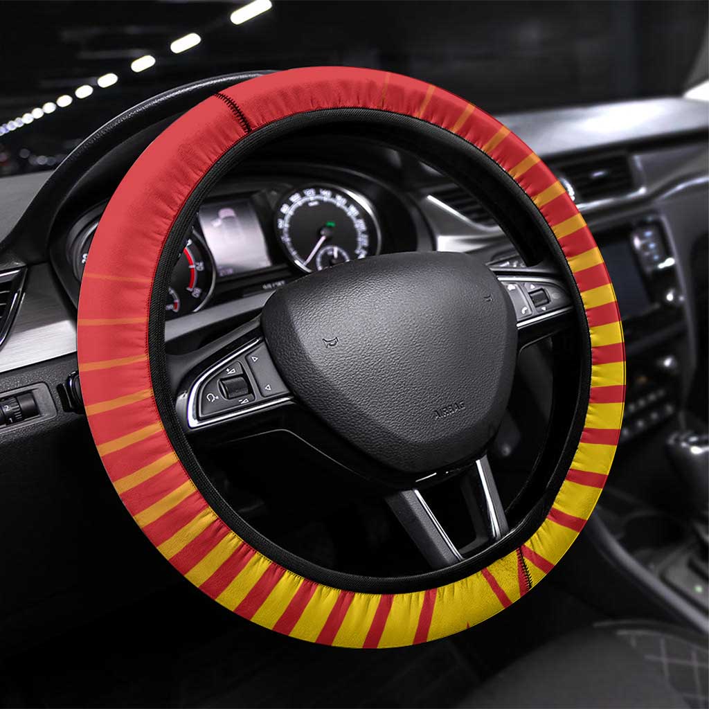 Zimbabwe Cricket Steering Wheel Cover Come On Chevrons - African Pride