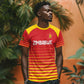 Custom Zimbabwe Cricket T shirt Come On Chevrons - African Pride