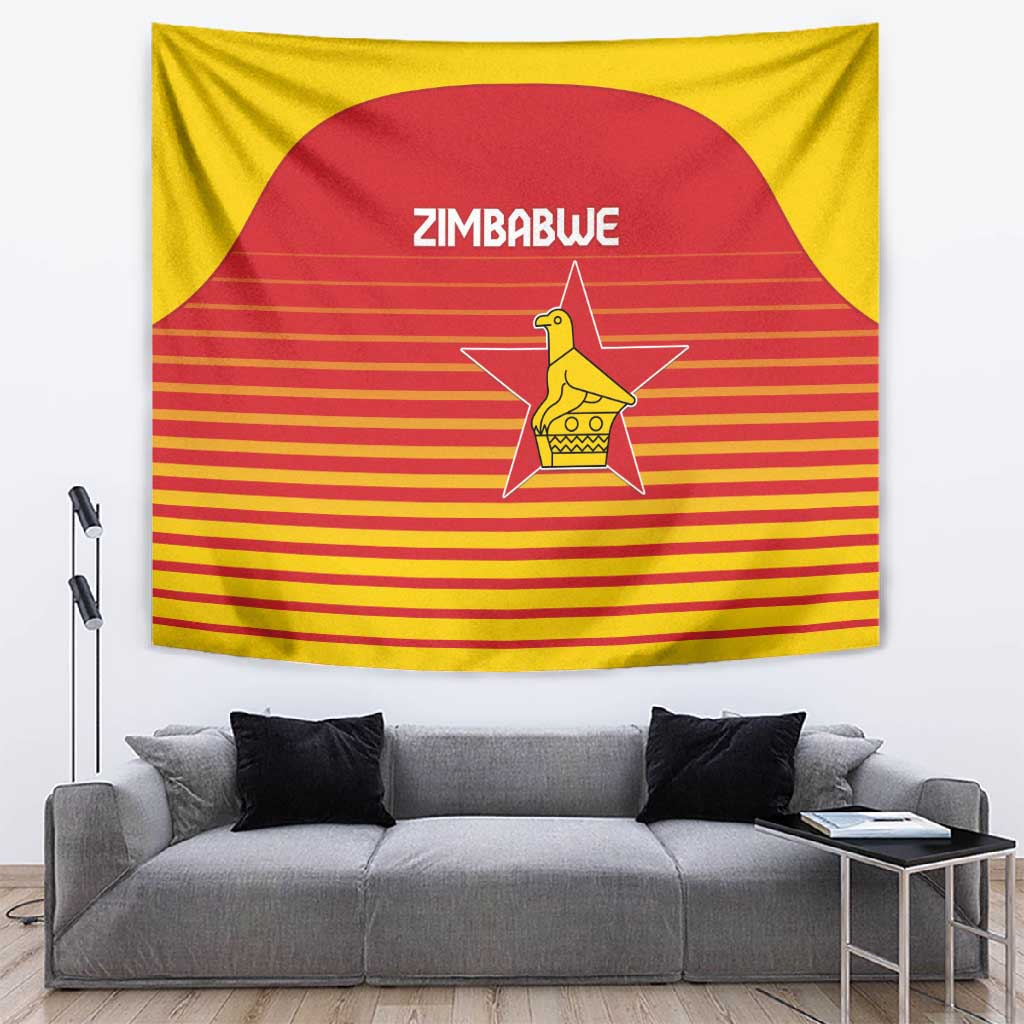 Zimbabwe Cricket Tapestry Come On Chevrons - African Pride