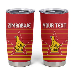 Custom Zimbabwe Cricket Tumbler Cup Come On Chevrons - African Pride