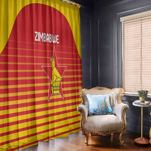 Zimbabwe Cricket Window Curtain Come On Chevrons - African Pride