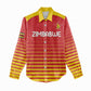 Custom Zimbabwe Cricket Women Casual Shirt Come On Chevrons - African Pride