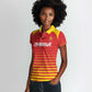 Custom Zimbabwe Cricket Women Polo Shirt Come On Chevrons - African Pride