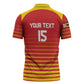 Custom Zimbabwe Cricket Zipper Polo Shirt Go Chevrons Go