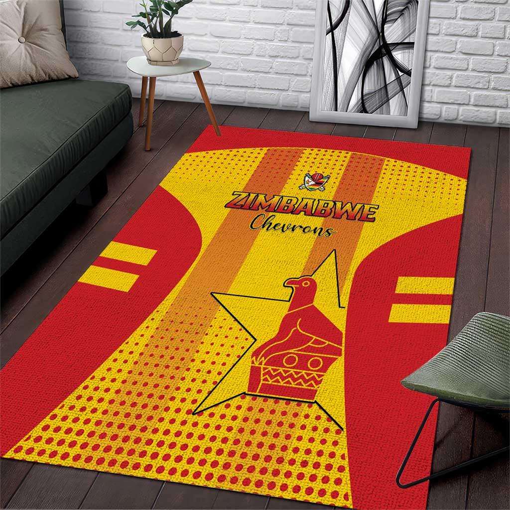 Zimbabwe Cricket Area Rug Sporty Style LT15