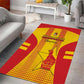 Zimbabwe Cricket Area Rug Sporty Style LT15
