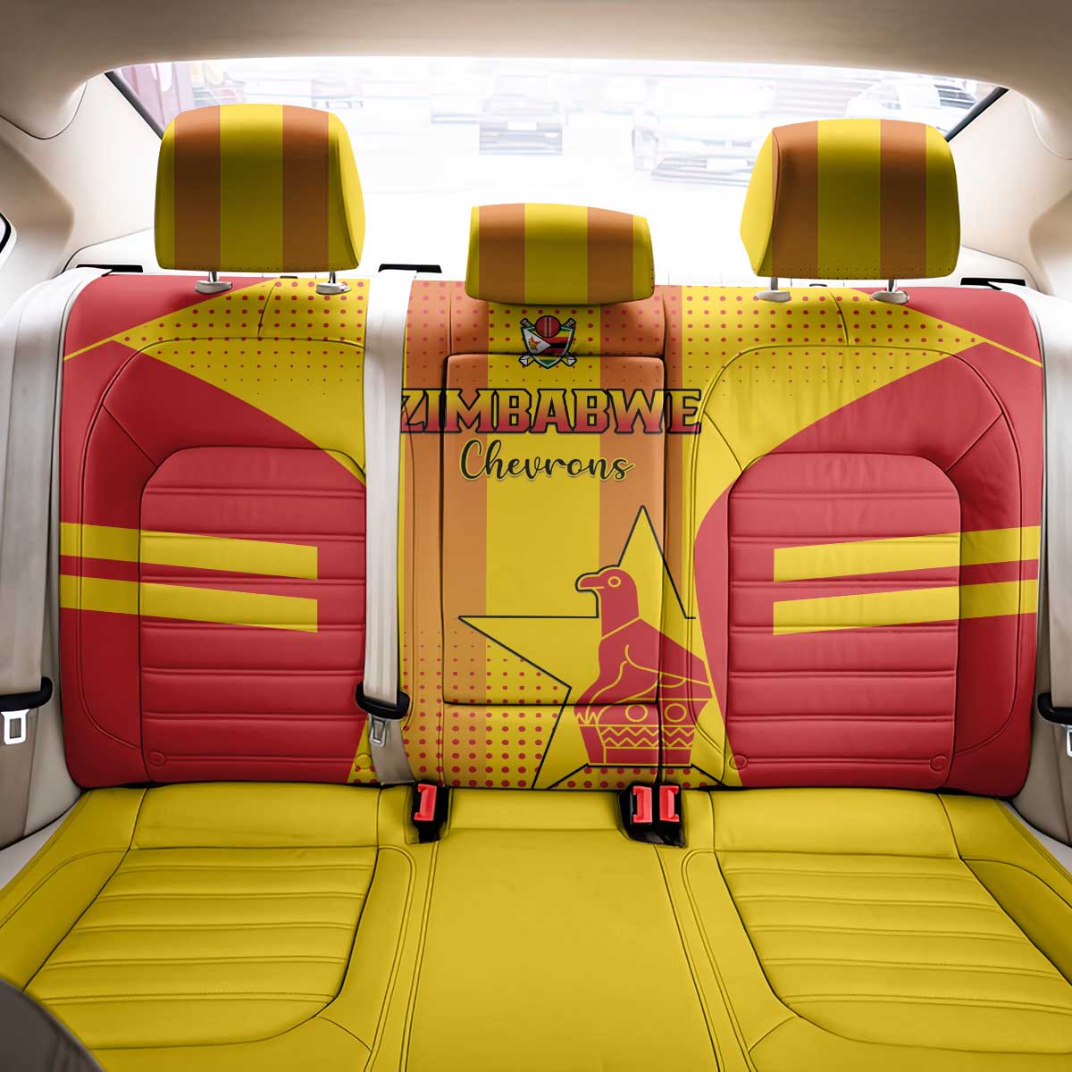 Zimbabwe Cricket Back Car Seat Cover Sporty Style LT15