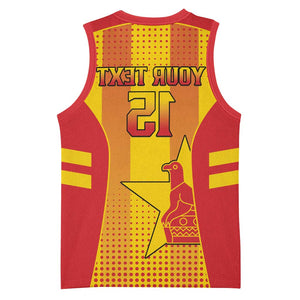 Custom Zimbabwe Cricket Basketball Jersey Sporty Style - African Pride