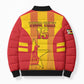 Custom Zimbabwe Cricket Bomber Puffer Jacket Go Champions