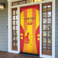 Custom Zimbabwe Cricket Door Cover Go Champions