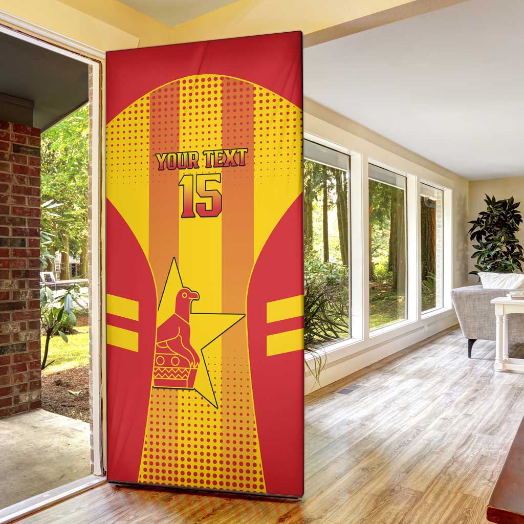 Custom Zimbabwe Cricket Door Cover Go Champions