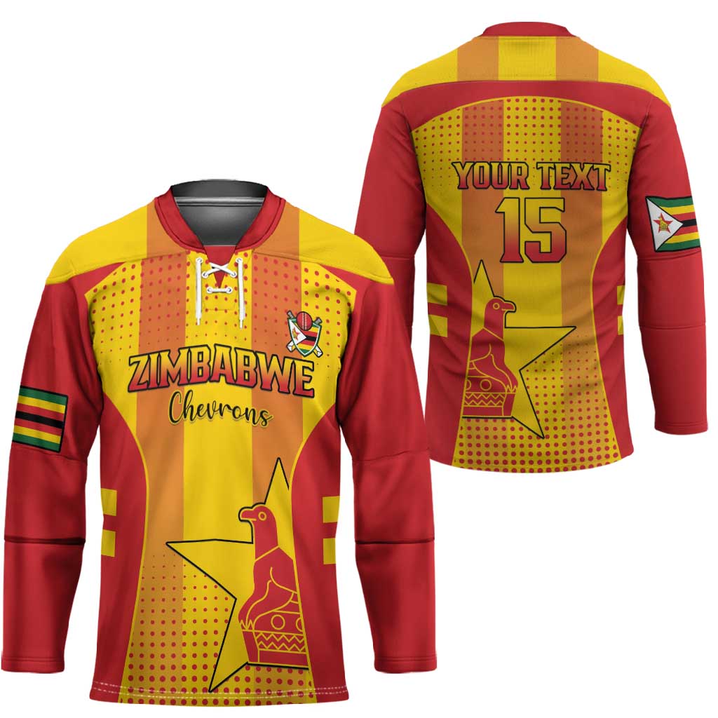 Custom Zimbabwe Cricket Hockey Jersey Go Champions