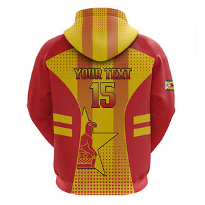 Custom Zimbabwe Cricket Hoodie Sporty Style - African Pride