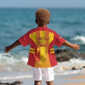 Custom Zimbabwe Cricket Kid Hawaiian Shirt Sporty Style - African Pride