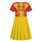Custom Zimbabwe Cricket Kid Short Sleeve Dress Sporty Style - African Pride