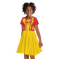 Custom Zimbabwe Cricket Kid Short Sleeve Dress Sporty Style - African Pride