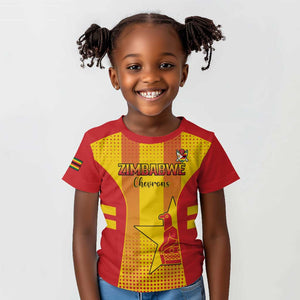 Custom Zimbabwe Cricket Kid T shirt Sporty Style - African Pride
