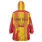 Custom Zimbabwe Cricket Kid Wearable Blanket Hoodie Sporty Style - African Pride