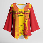 Custom Zimbabwe Cricket Kimono Sleeve Blouse Go Champions