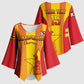 Custom Zimbabwe Cricket Kimono Sleeve Blouse Go Champions