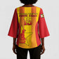 Custom Zimbabwe Cricket Kimono Sleeve Blouse Go Champions