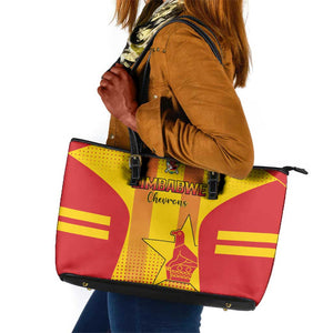 Zimbabwe Cricket Leather Tote Bag Sporty Style LT15