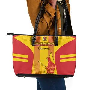 Zimbabwe Cricket Leather Tote Bag Sporty Style LT15