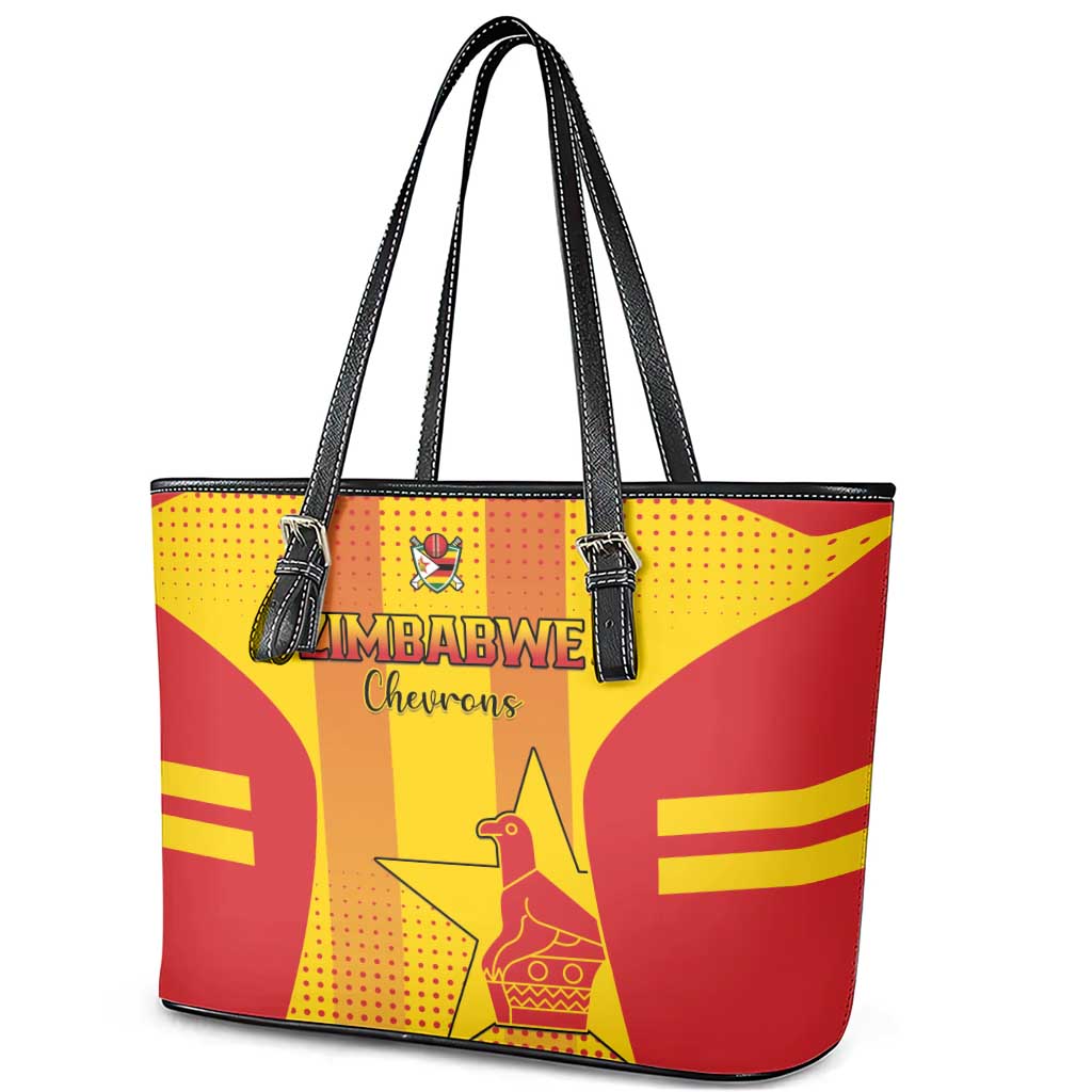 Zimbabwe Cricket Leather Tote Bag Sporty Style LT15