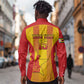 Custom Zimbabwe Cricket Long Sleeve Button Shirt Sporty Style - African Pride