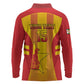 Custom Zimbabwe Cricket Long Sleeve Polo Shirt Sporty Style - African Pride