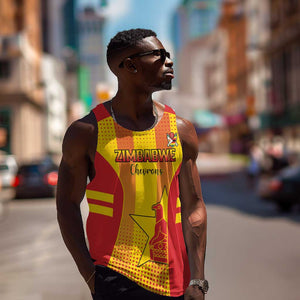 Custom Zimbabwe Cricket Men Tank Top Sporty Style - African Pride