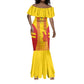 Custom Zimbabwe Cricket Mermaid Dress Sporty Style - African Pride