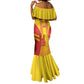 Custom Zimbabwe Cricket Mermaid Dress Sporty Style - African Pride
