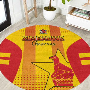Zimbabwe Cricket Round Carpet Sporty Style LT15