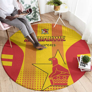 Zimbabwe Cricket Round Carpet Sporty Style LT15